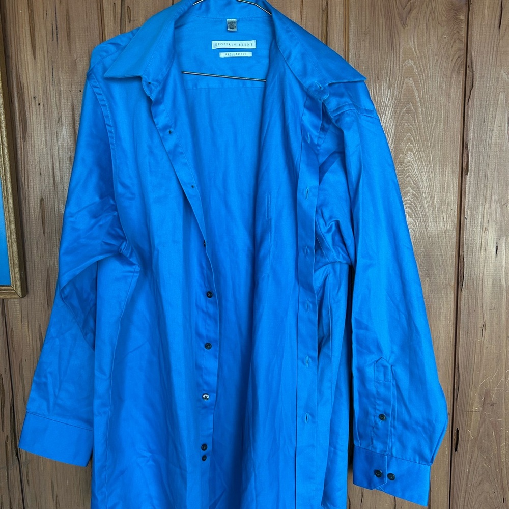 Geoffrey Beene Blue Dress Shirt